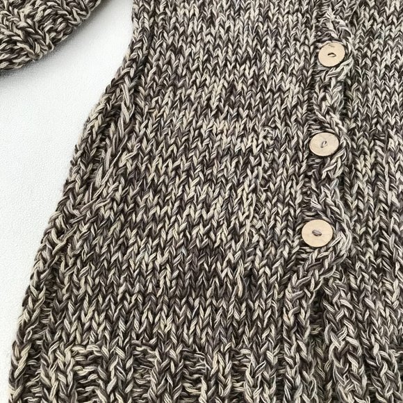 NEW Handmade Brown Marled Cardigan with Side Pockets, Size M (39" Bust) - Picture 5 of 11